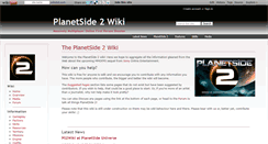 Desktop Screenshot of planetside2.wikidot.com