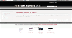 Desktop Screenshot of helbreathnemesis.wikidot.com
