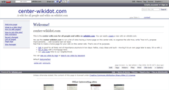 Desktop Screenshot of center.wikidot.com