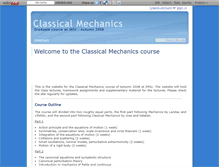 Tablet Screenshot of classicalmechanics.wikidot.com