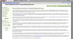 Desktop Screenshot of bodybuildingroutines.wikidot.com