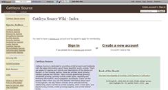 Desktop Screenshot of cattleya.wikidot.com