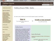 Tablet Screenshot of cattleya.wikidot.com