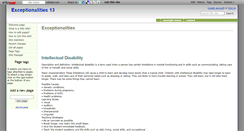 Desktop Screenshot of exceptionalities13.wikidot.com