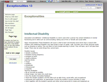 Tablet Screenshot of exceptionalities13.wikidot.com