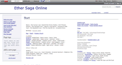 Desktop Screenshot of ethersagaonline.wikidot.com