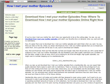Tablet Screenshot of downloadhowimetyourmother.wikidot.com