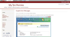 Desktop Screenshot of mytenpennies.wikidot.com