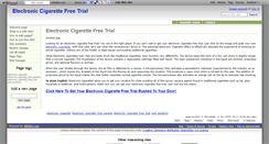 Desktop Screenshot of electroniccigarettefreetriall.wikidot.com