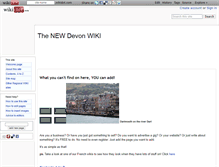 Tablet Screenshot of devon.wikidot.com