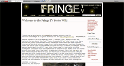 Desktop Screenshot of fringetv.wikidot.com