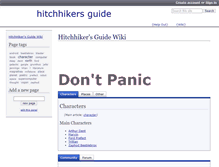Tablet Screenshot of hitchhikers.wikidot.com