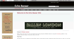 Desktop Screenshot of echobazaar.wikidot.com