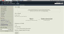 Desktop Screenshot of ntucsie2007.wikidot.com
