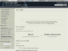 Tablet Screenshot of ntucsie2007.wikidot.com