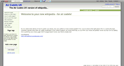 Desktop Screenshot of aircadets.wikidot.com