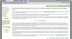 Desktop Screenshot of downnloadmadmenepisodes.wikidot.com