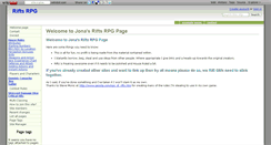 Desktop Screenshot of jonas-rifts-rpg.wikidot.com
