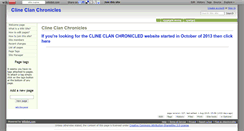 Desktop Screenshot of cline-clan-chronicles.wikidot.com