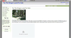 Desktop Screenshot of oregonlandforsale.wikidot.com