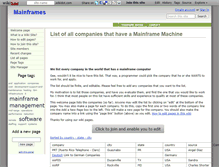 Tablet Screenshot of mainframes.wikidot.com