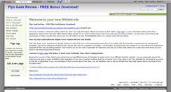 Desktop Screenshot of pipsgeekreview-bonus-scam.wikidot.com