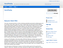 Tablet Screenshot of herbpedia.wikidot.com