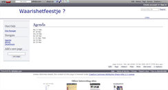 Desktop Screenshot of feestjes.wikidot.com