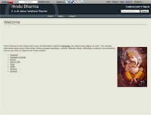Tablet Screenshot of hindudharma.wikidot.com