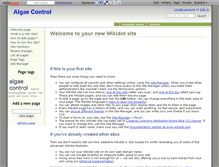 Tablet Screenshot of algaecontrol.wikidot.com
