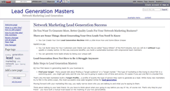 Desktop Screenshot of networkmarketingleadgeneration.wikidot.com