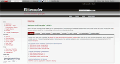 Desktop Screenshot of elitecoder.wikidot.com