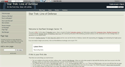 Desktop Screenshot of lineofdefense.wikidot.com