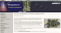 Desktop Screenshot of metapatterns.wikidot.com