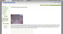 Desktop Screenshot of carpetcleaningtips.wikidot.com