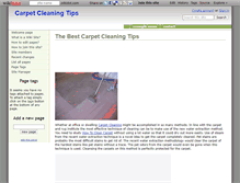 Tablet Screenshot of carpetcleaningtips.wikidot.com