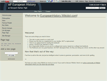 Tablet Screenshot of europeanhistory.wikidot.com