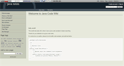 Desktop Screenshot of javacode.wikidot.com