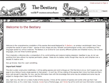 Tablet Screenshot of bestiary.wikidot.com