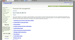 Desktop Screenshot of financialriskmanagement.wikidot.com