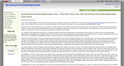 Desktop Screenshot of downloadcharmedepisodes.wikidot.com