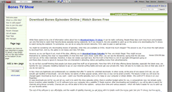 Desktop Screenshot of bones.wikidot.com