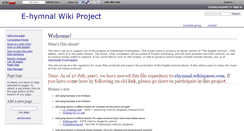 Desktop Screenshot of ehymnal.wikidot.com