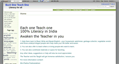 Desktop Screenshot of each-one-teach-one.wikidot.com