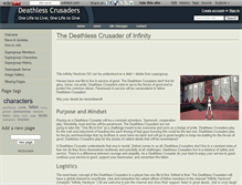 Tablet Screenshot of deathlesscrusaders.wikidot.com