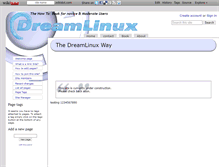 Tablet Screenshot of dream-linux.wikidot.com