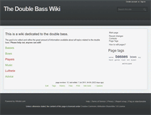 Tablet Screenshot of doublebass.wikidot.com