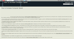 Desktop Screenshot of howtoincreasecomputerspeed.wikidot.com