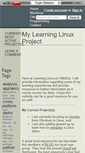Mobile Screenshot of learninglinux.wikidot.com