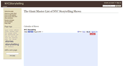 Desktop Screenshot of nycstorytelling.wikidot.com